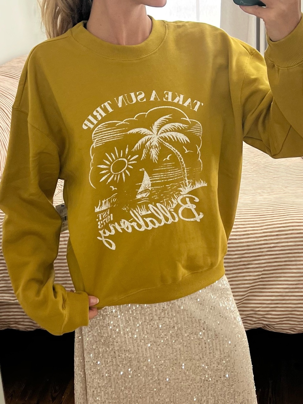 Billabong Beachy Crewneck Sweatshirt - Super Soft Cotton Blend XL